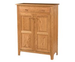 Classic 2 Drawer Raised Panel Pie Safe
