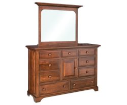 Escalade 9 Drawer Dresser W/ Mirror
