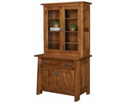 Freemont Mission Credenza 2 Doors 1 Drawer with Hutch FMB3641GD