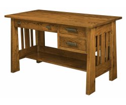 Freemont Mission Open Desk 3 Drawers