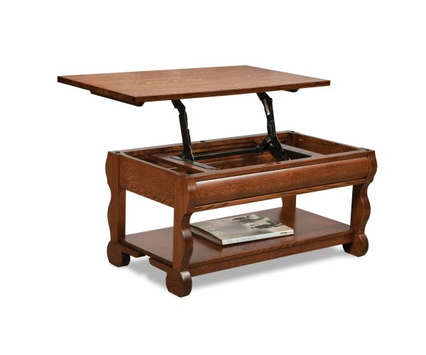 Old Classic Sleigh Lift-Top Coffee Table