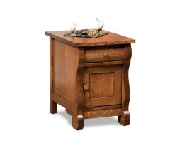 Old Classic Sleigh Enclosed End Table