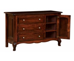 French Country 3 Drawer Dresser w/Door