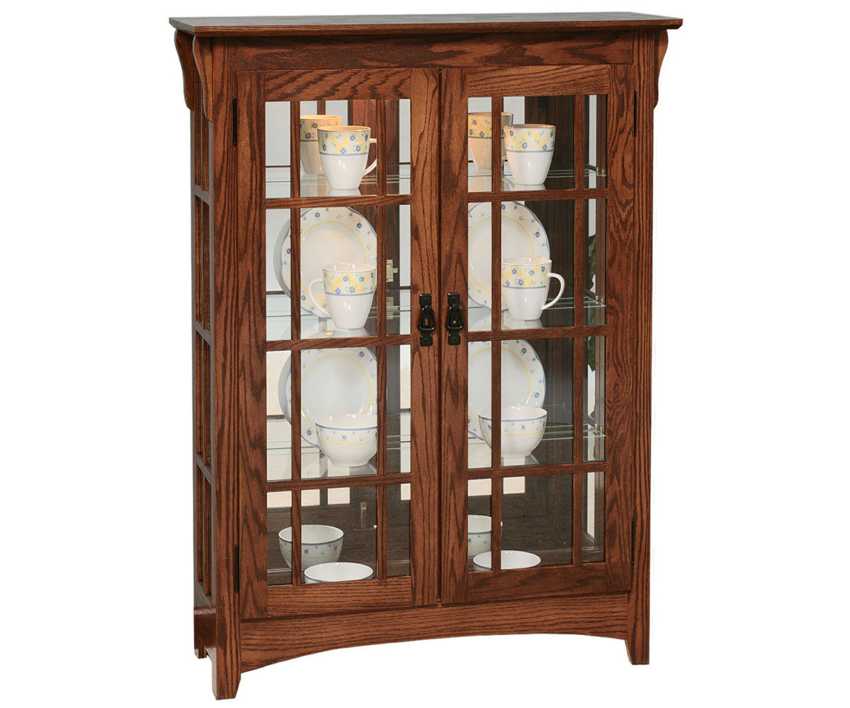 Small Mission Double Door with Mullions In Sides