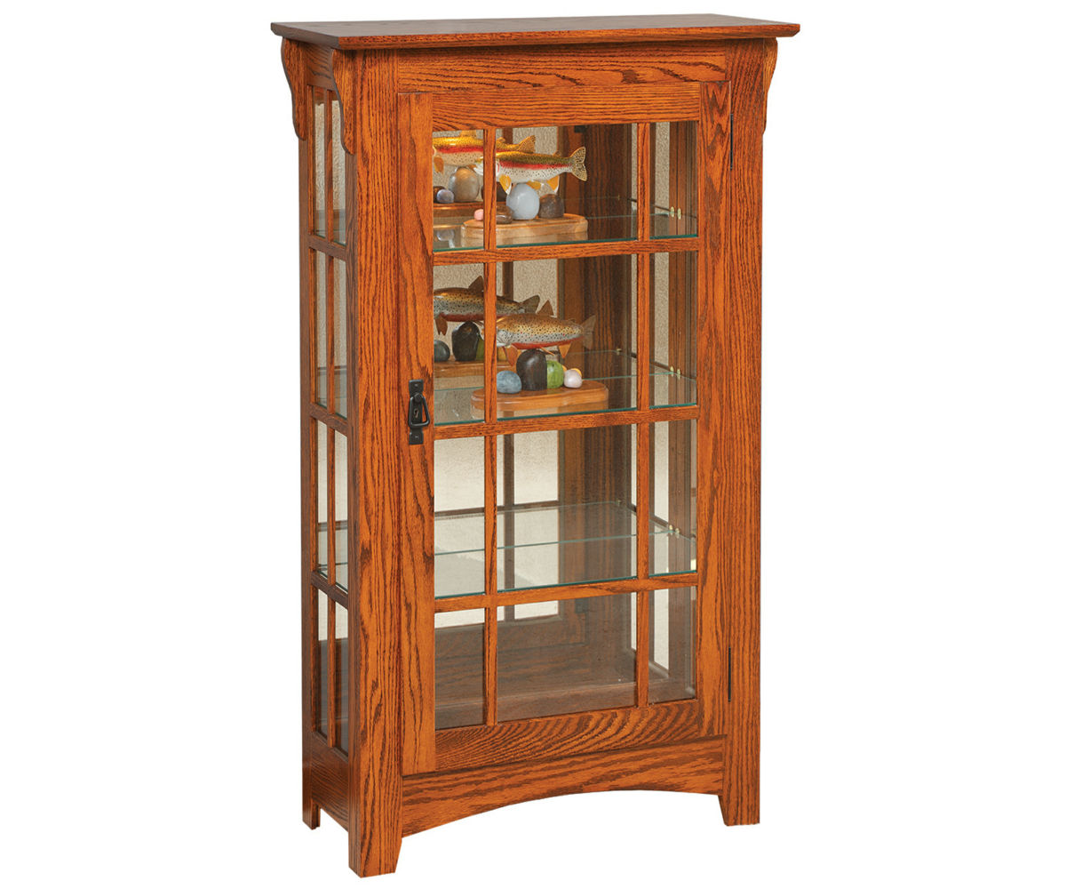 Small Mission Single Door with Mullions In Sides