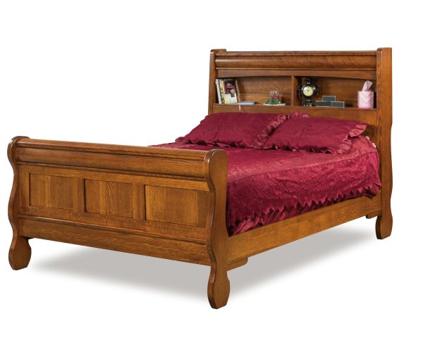 Old Classic Sleigh  Bookcase Headboard
