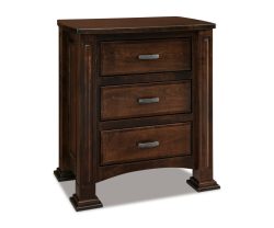 Lexington 3 Drawer Nightstand