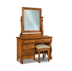 Old Classic Sleigh Vanity Dresser