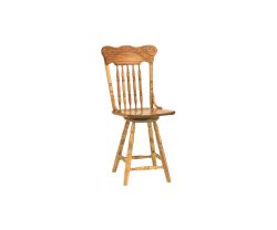 Spring Meadow Pressback High Base Swivel Barstool