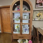 Arched Display Cabinet w Beadboard