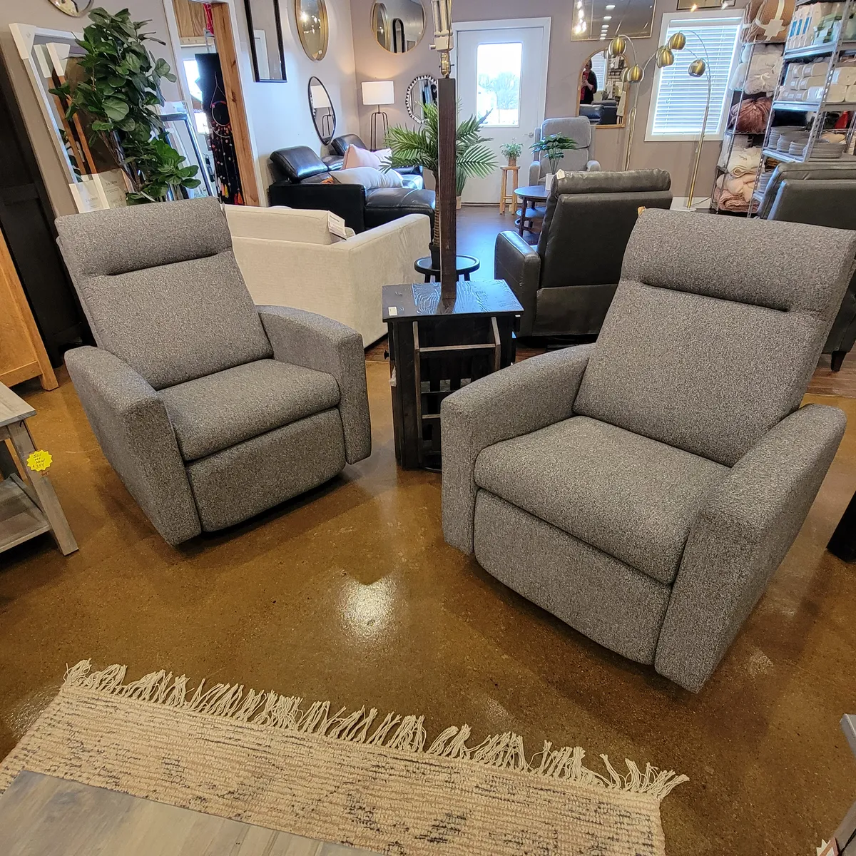 Featured image for “Harmony Upholstered Swivel Glider”