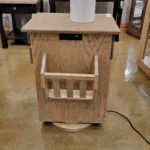 Magabout Rotating End Table w USB Option