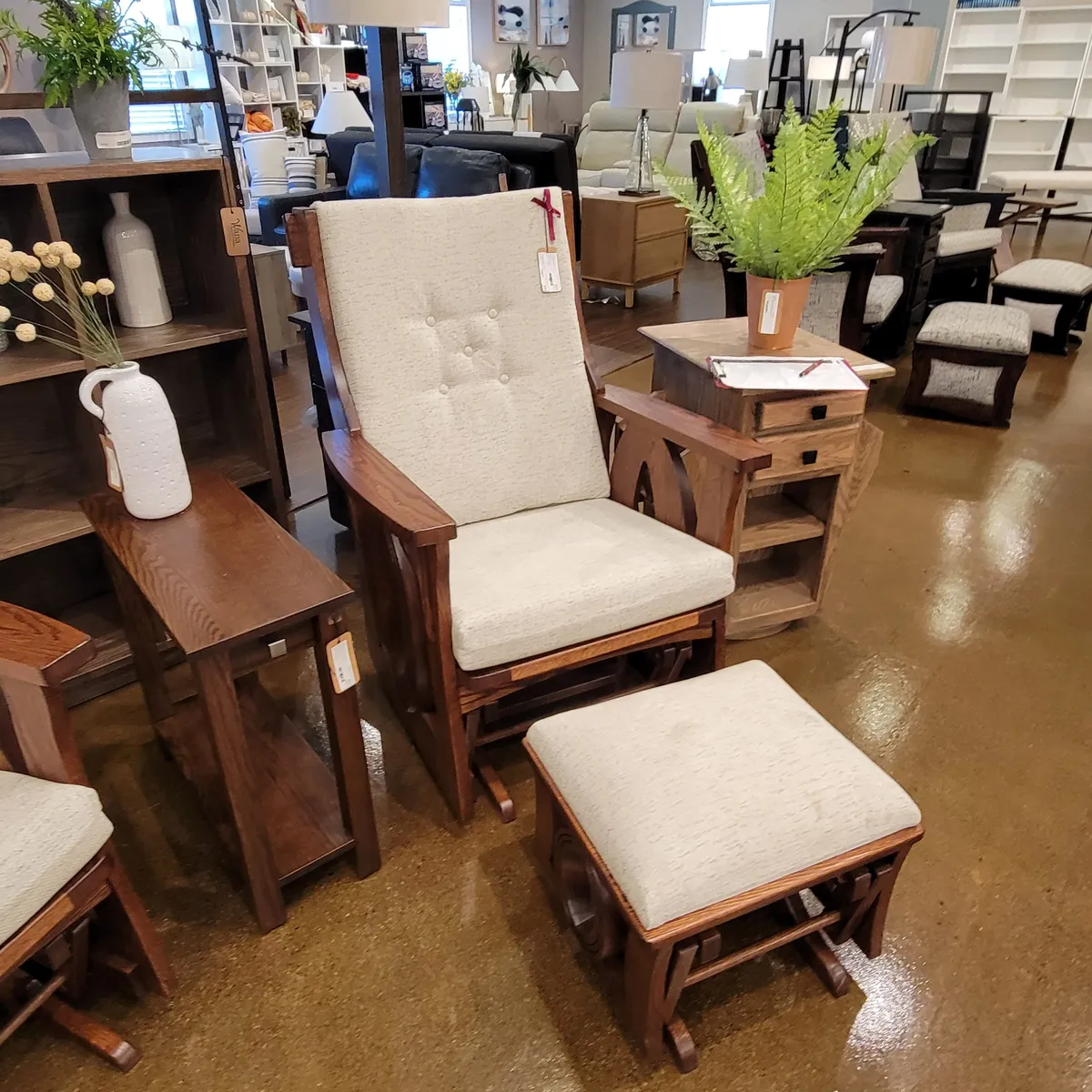 Featured image for “Sebana Saratoga Glider w/Ottoman”