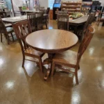 Single Pedestal Solid Top Table